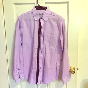 Men’s purple oxford